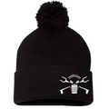 Trash Clan OG 12" Pom-Pom Dual Tone Cuffed Beanie