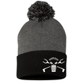 Trash Clan OG 12" Pom-Pom Dual Tone Cuffed Beanie
