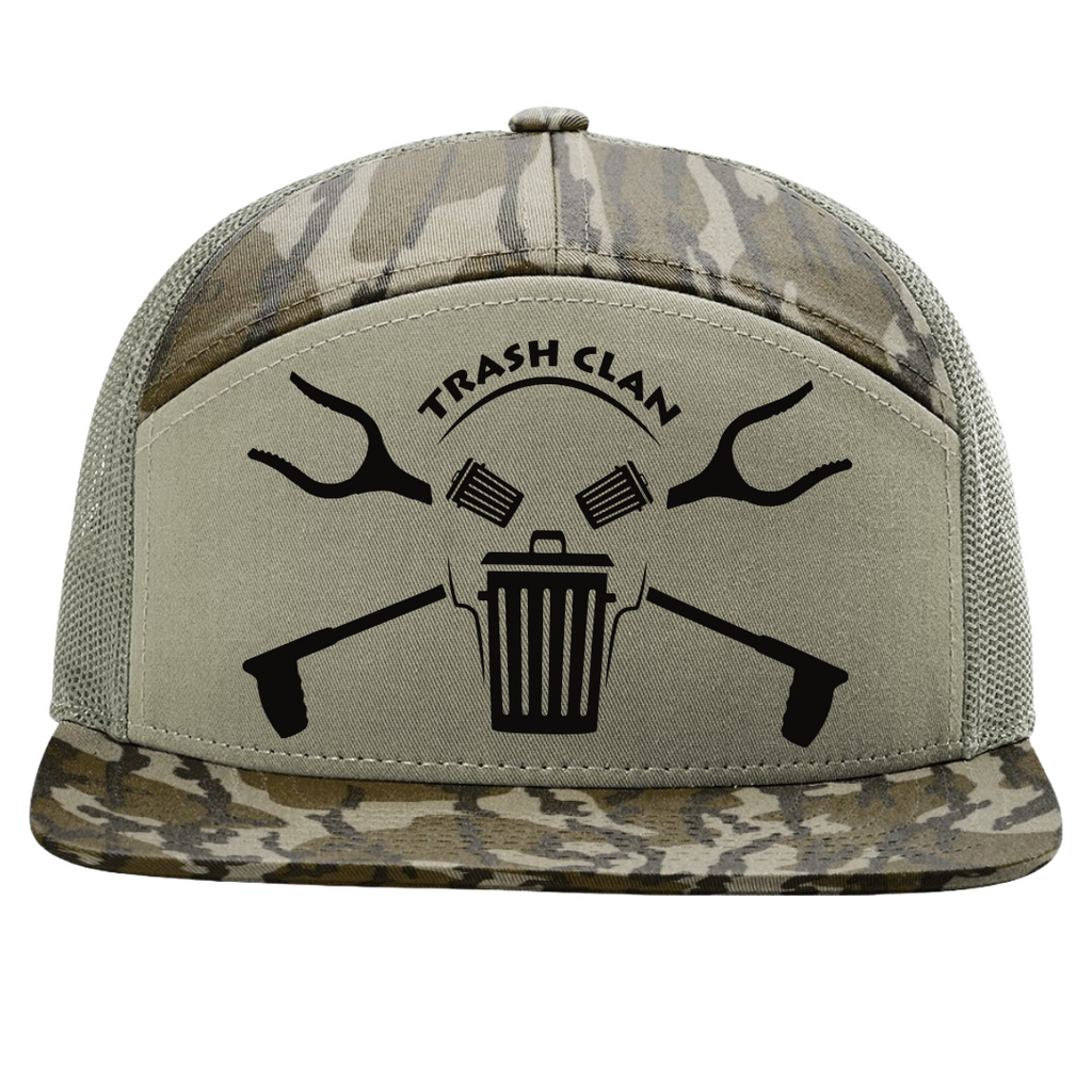 Trash Clan OG 7 Panel Camo/Loden Cap