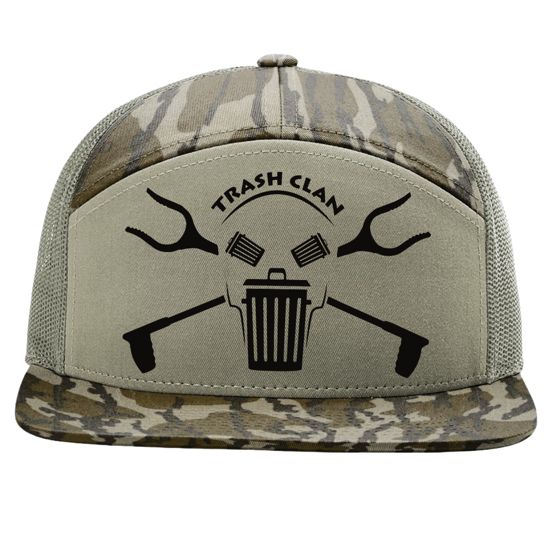 Trash Clan OG 7 Panel Camo/Loden Cap