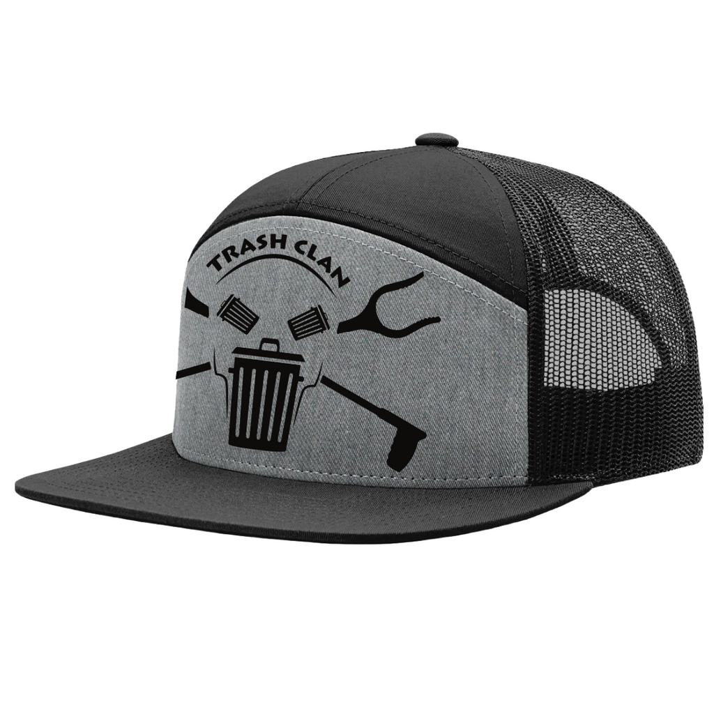 Trash Clan OG 7 Panel - Heather Grey/Black