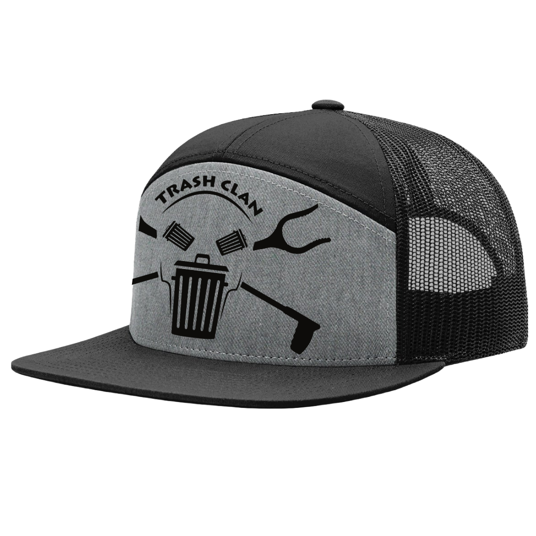 Trash Clan OG 7 Panel - Heather Grey/Black