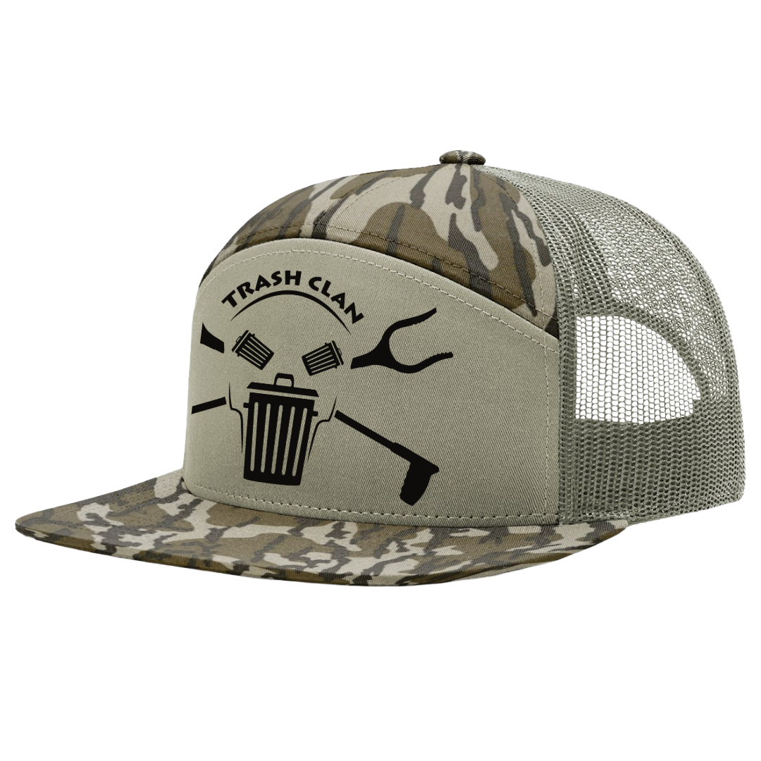 Trash Clan OG 7 Panel Camo/Loden Cap