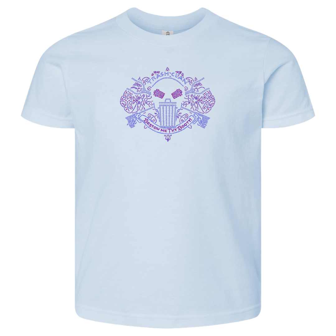 2026 Trash Clan Youth Full Bling Celtic Logo Short Sleeve T-Shirt