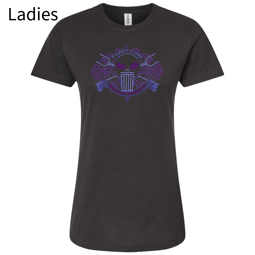 2026 Trash Clan Ladies Full Bling Celtic Logo Short Sleeve T-Shirt