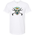Trash Clan Sugar Skull Unisex Fine Jersey Short Sleeve T-Shirt - "Accent Bling"