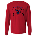 Trash Clan Sugar Skull Unisex Fine Jersey Long Sleeve T-Shirt - "Accent Bling"
