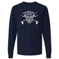 Trash Clan Sugar Skull Unisex Fine Jersey Long Sleeve T-Shirt - "Accent Bling"
