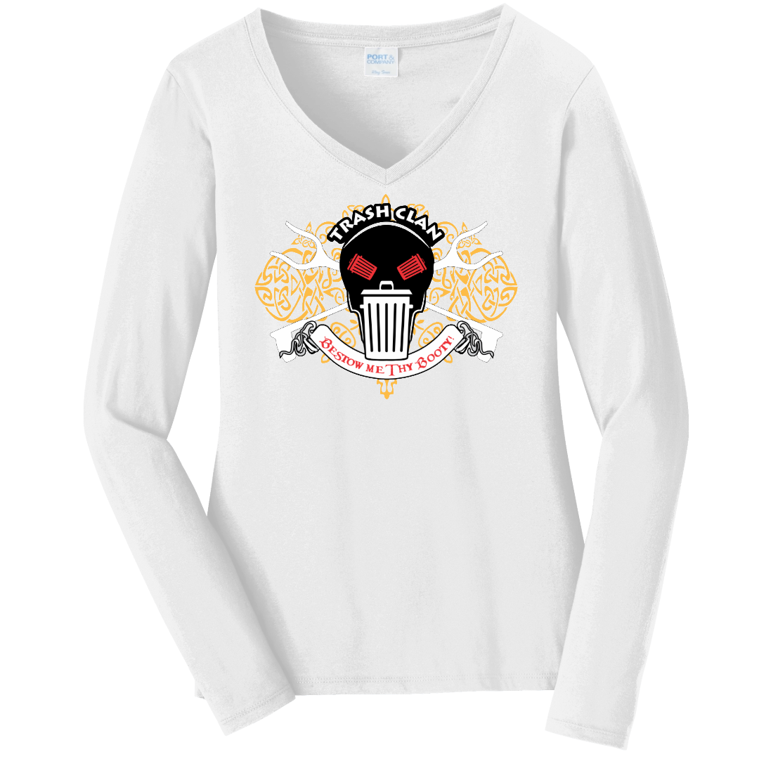 2026 Trash Clan Celtic Ladies V-Neck Long Sleeve T-Shirt