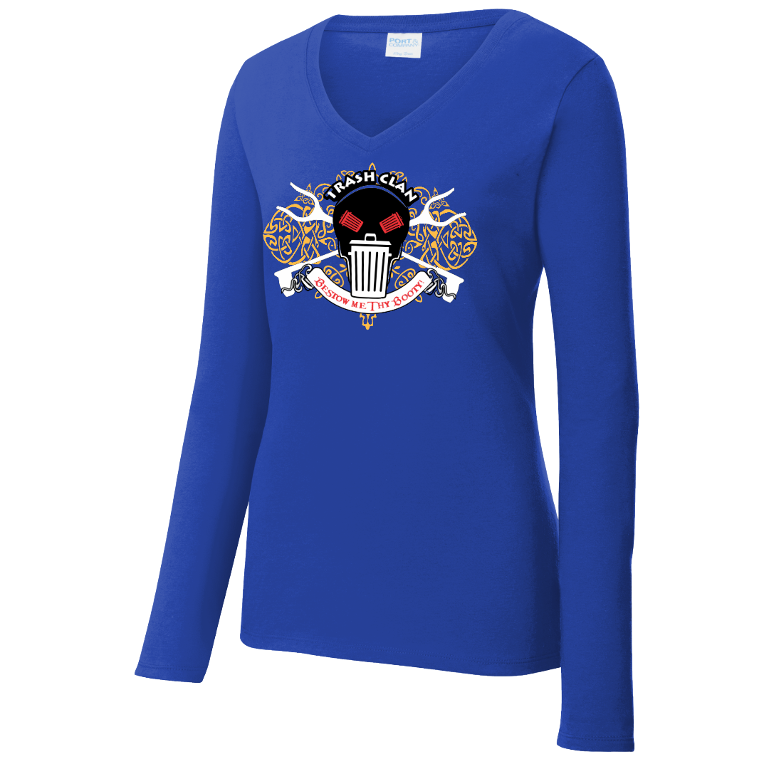 2026 Trash Clan Celtic Ladies V-Neck Long Sleeve T-Shirt
