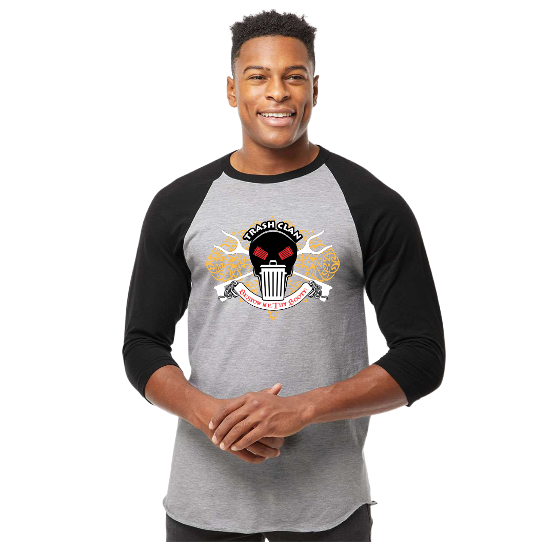 2026 Trash Clan Celtic Unisex Fine Jersey Raglan T-Shirt