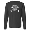 Trash Clan Sugar Skull Unisex Fine Jersey Long Sleeve T-Shirt  - "Accent Bling"
