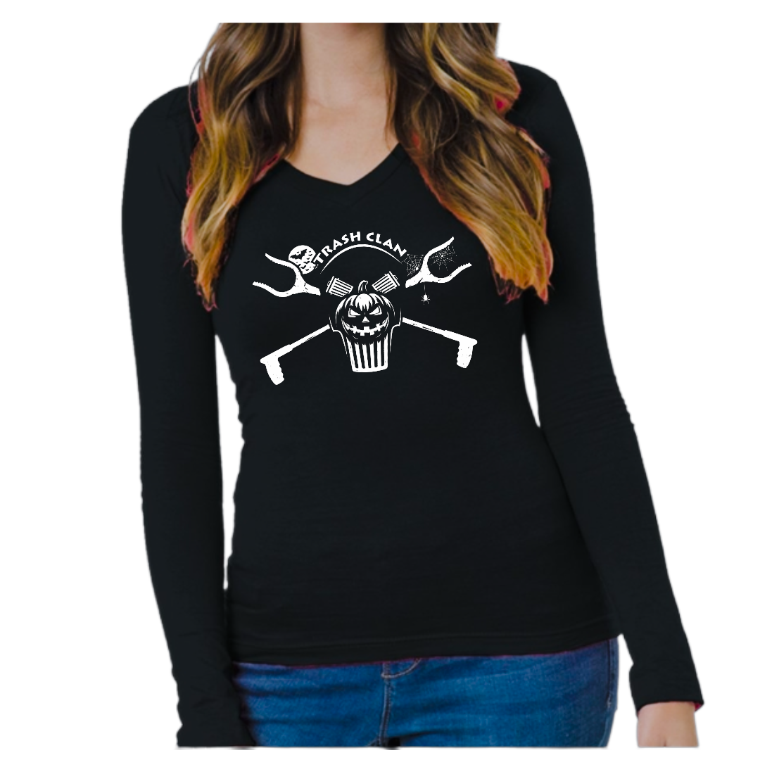 2026 Trash Clan Ladies Halloween Long Sleeve T-Shirt