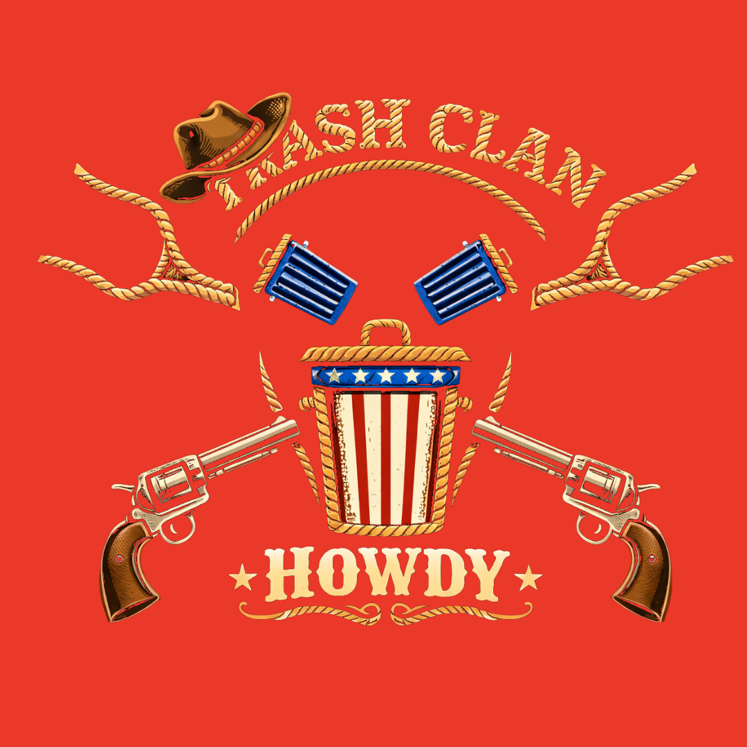 2026 Trash Clan Ladies Western Patriotic Short Sleeve T-Shirt