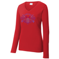 2026 Trash Clan Full Bling Celtic Ladies V-Neck Long Sleeve T-Shirt